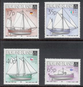 FALKLAND ISLANDS 1998 Local Boats; Scott 710-13, SG 819-22; MNH