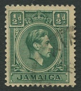 Jamaica -Scott 116 - KGVI Definitive -1938 - Used - Single 1/2p Stamp