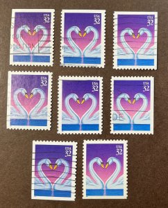 USA USED #3123 - complete set of all 8 booklet positions *1997*