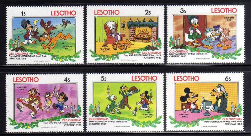 LESOTO/LESOTHO 1983 MNH SC.412/417 Christmas,Disney