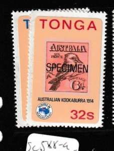 Tonga SC 588-9 Specimen MNH (5gck)