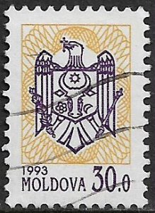 Moldova #78 Used Stamp - Coat of Arms