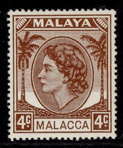 MALAYSIA - Malacca QEII SG25, 4c brown, M MINT.