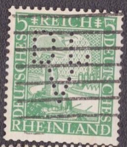 Germany 347 1925 Used Perfin