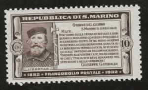 San Marino Scott 143 MNH** 1932 Garibaldi stamp CV$13