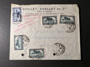 1926 French Morocco Cover Casablanca to Vienna Austria