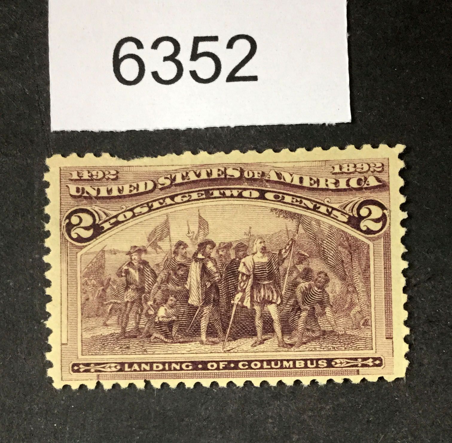 US Stamps 231 VAR. Mint OG LH Broken Frame Line LOT 6352 United