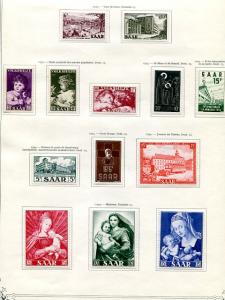 Saar collection Mint VF 11 pages - Lakeshore Philatelics