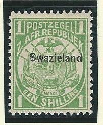 Swaziland  mnh perf 12.5 pencil mark on gum see scan sc. 5