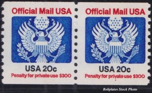 BOBPLATES #O135 Official Coil Pair F-VF MNH