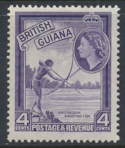 British Guiana SG 334ab MLH Deep Violet Sc# 256 * see scans and details         