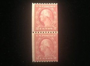 488 Coil Pair MNH, nice sound stamps