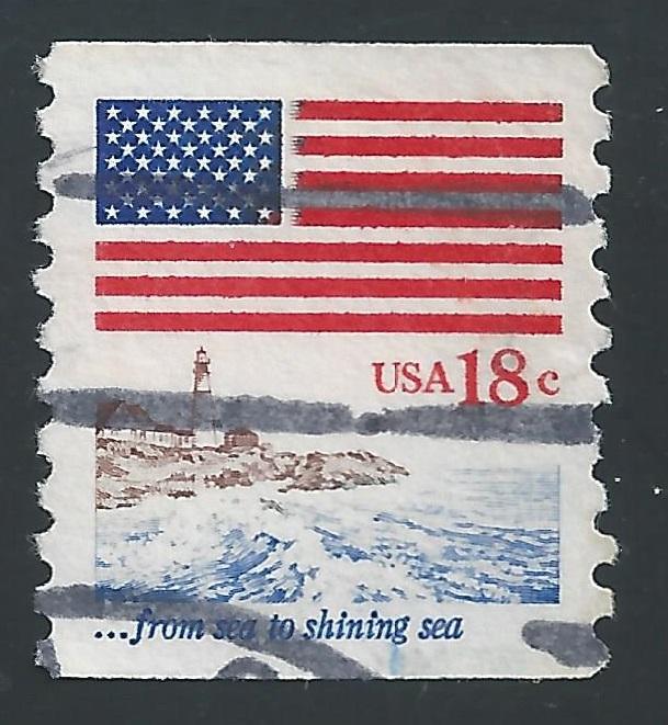 US #1891 18c Flag & Anthem From Sea to Shining Sea