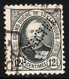 Luxembourg O66 - FVF used - Perforated Official