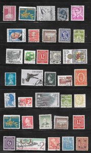 WORLDWIDE Mixture Lot Page #376 Used Singles Collection / Lot