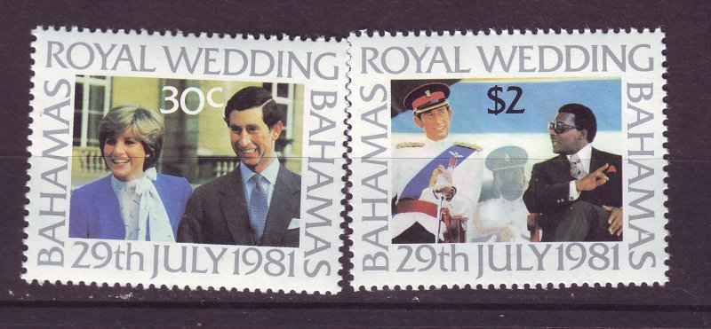 J24189 JLstamps 1981 bahamas set mlh #490-1 royality