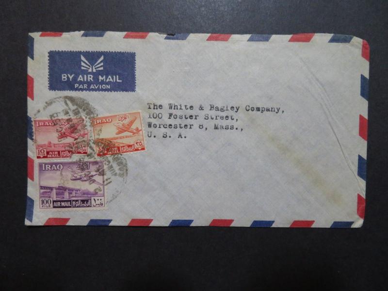 Iraq 1953 Commercial Cover to USA (V) - Z8607