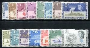 BRITISH ANTARCTIC TERRITORY (BAT) 1-15 MINT LH SHIPS