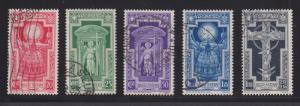 Italy Sc 310-314 used 1933 Holy Year cplt VF