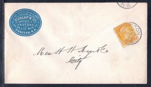 Canada - Oct 29,1895 Moncton,NB  1c Cover For Delivery Within City