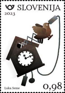 Slovenia 2023 MNH Stamps Literature Proverbs Time Clock Bird