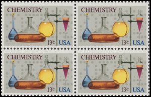 US 1685 Chemistry 13c block 4 MNH 1976