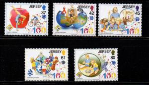 Jersey Sc 1414-18 2010 Girl Guides stamp set mint NH
