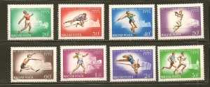 Hungary 1787-1794 Budapest 1966 Sports Set of 8 MNH