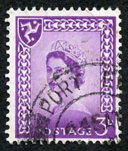 IOM SG2a 3d Deep Lilac on Chalky Paper Fine used cat from 6.50 pounds