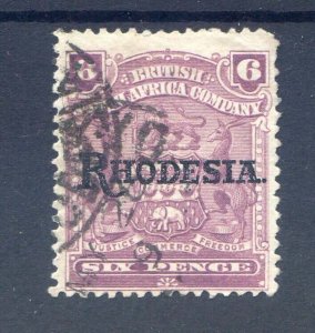 Rhodesia 6d Dull Purple SG106c Good Used