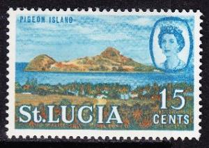 St Lucia sc#190a 1968 15c QE2 Scenes MLH