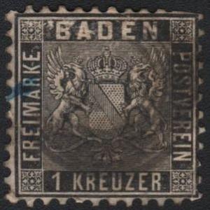 German States-Baden 15 used