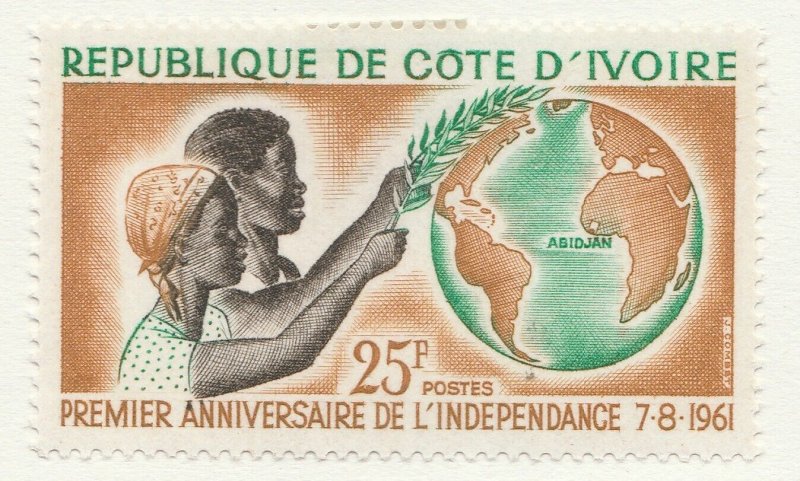 IVORY COAST First Anniv of Independence MH* Stamp A34P3F41918-