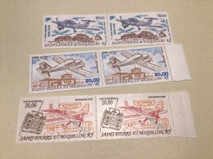 Saint Pierre & Miquelon Aeroplanes Mint never hinged stamps  Ref A83