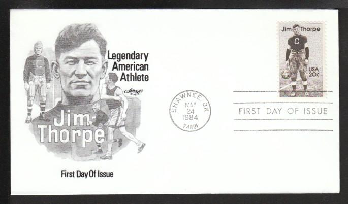 U.S. 2089 Jim Thorpe 1984 Artmaster U/A FDC  