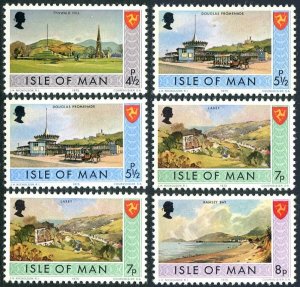 Isle of Man 52-59, MNH. Mi 52-53. 1975. Tynwald Hill, Douglas Promenade, Laxey,