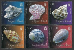 Cayman 1058-1063,1064,MNH. Shells 2010. Hawk-wing conch,Ornate scallop,Chestnut,