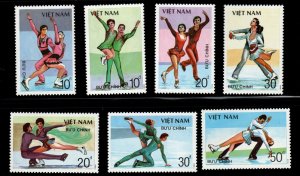 North Vietnam. Scott 1979-1985 MNH** perforated Paris Ice Skating  set