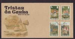 Tristan Da Chuna 360-363 Woolen Industry 1984 U/A FDC