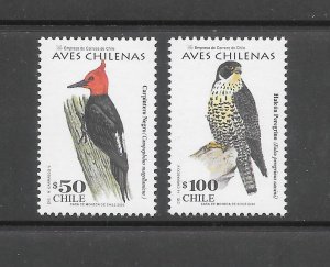 BIRDS - CHILE #1313-14 MNH