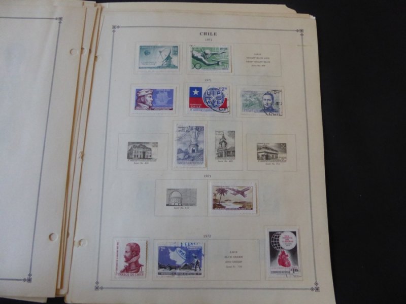 Chile 1949-1980 Mint/Used Stamp Collection on Album Pages