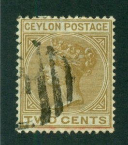 Ceylon 1883 #85 U SCV(2020)=$3.50