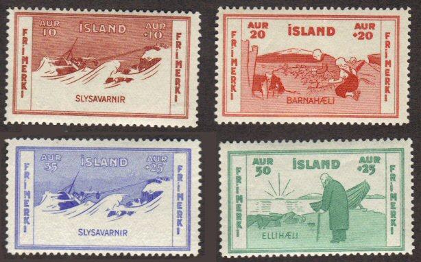 Iceland #B1-4 MLH cpl set