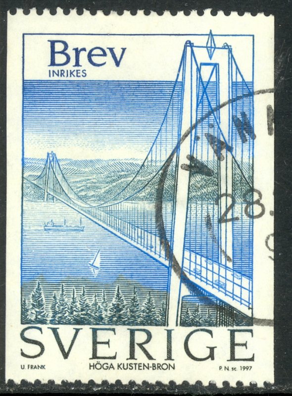 SWEDEN 1997 (5k) Construction of High Coast Bridge Coil Sc 2239 VFU