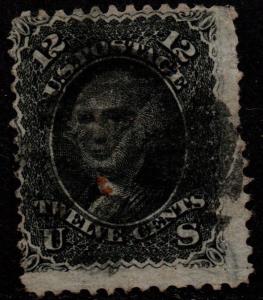 $US Sc#85e used, fine, Z grill, PSAG Cert., rare, Cv. $2400