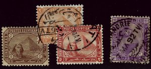 Egypt #29, 38-39, 49 Mint & Used F-VF...Worthy of a bid!