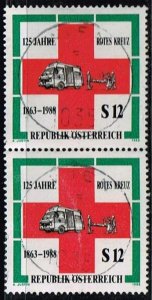 Austria 1988,Sc.#1427 used 125 years International Red Cross