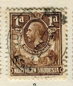 NORTHERN RHODESIA; 1930s early GV issue fine used 1d. value