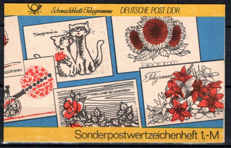 German DDR Scott # 2486 (10), mint nh, cpl booklet, Mi # SMHD 19