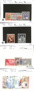 Samoa Postage Stamp, #181-184, 214-215 Hinged, 220-232 Mint NH, 1939-62